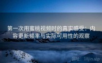 第一次用蜜桃视频时的真实感受：内容更新频率与实际可用性的观察