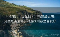 白虎图片｜以体验为主的简单说明：分类是否清晰，对查找内容是否友好