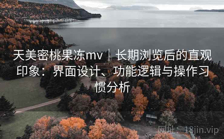 天美密桃果冻mv｜长期浏览后的直观印象：界面设计、功能逻辑与操作习惯分析  第2张