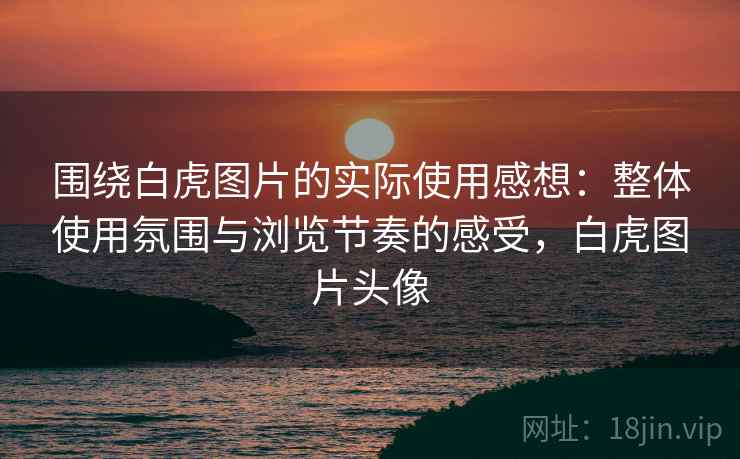 围绕白虎图片的实际使用感想：整体使用氛围与浏览节奏的感受，白虎图片头像  第2张