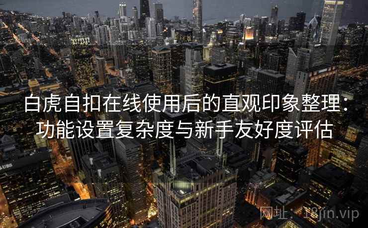 白虎自扣在线使用后的直观印象整理：功能设置复杂度与新手友好度评估  第2张