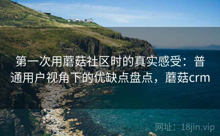 第一次用蘑菇社区时的真实感受:普通用户视角下的优缺点盘点,蘑菇crm 第1张 第一次用蘑菇社区时的真实感受:普通用户视角下的优缺点盘点,蘑菇crm 第1张