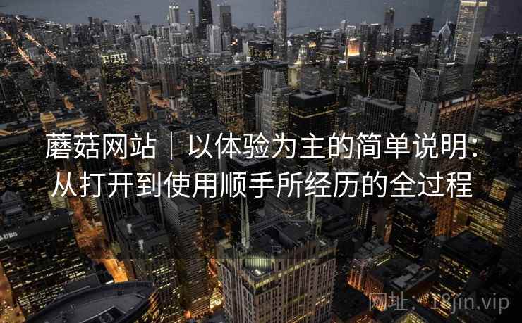 蘑菇网站|以体验为主的简单说明:从打开到使用顺手所经历的全过程 第1张 蘑菇网站|以体验为主的简单说明:从打开到使用顺手所经历的全过程 第1张