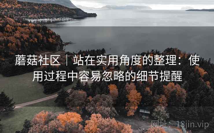 蘑菇社区|站在实用角度的整理:使用过程中容易忽略的细节提醒 第2张 蘑菇社区|站在实用角度的整理:使用过程中容易忽略的细节提醒 第2张