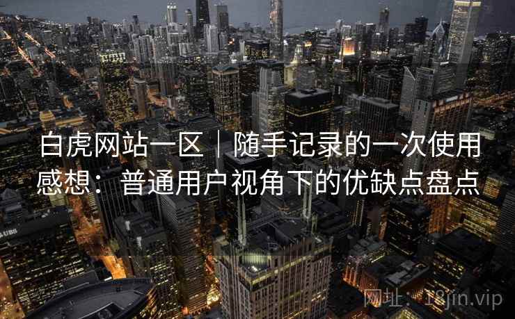 白虎网站一区｜随手记录的一次使用感想：普通用户视角下的优缺点盘点  第2张