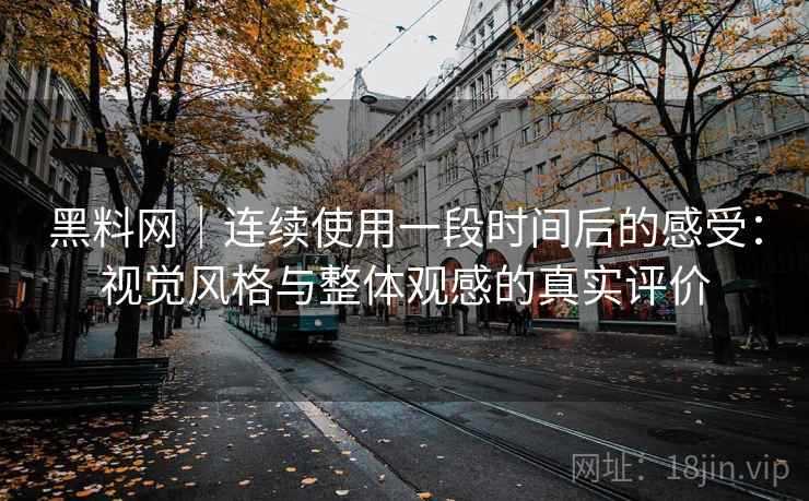 黑料网｜连续使用一段时间后的感受：视觉风格与整体观感的真实评价  第1张