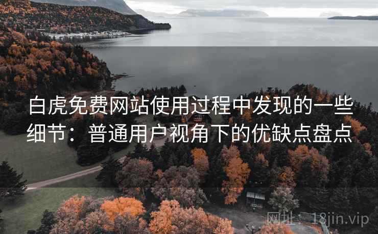 白虎免费网站使用过程中发现的一些细节:普通用户视角下的优缺点盘点 第2张 白虎免费网站使用过程中发现的一些细节:普通用户视角下的优缺点盘点 第2张