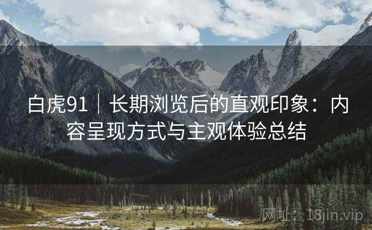 白虎91|长期浏览后的直观印象:内容呈现方式与主观体验总结 第1张 白虎91|长期浏览后的直观印象:内容呈现方式与主观体验总结 第1张